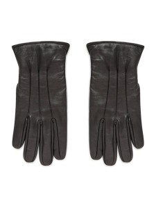 Jack&Jones Rękawiczki Męskie Jacmontana Leather Gloves Noos 12125090 Czarny