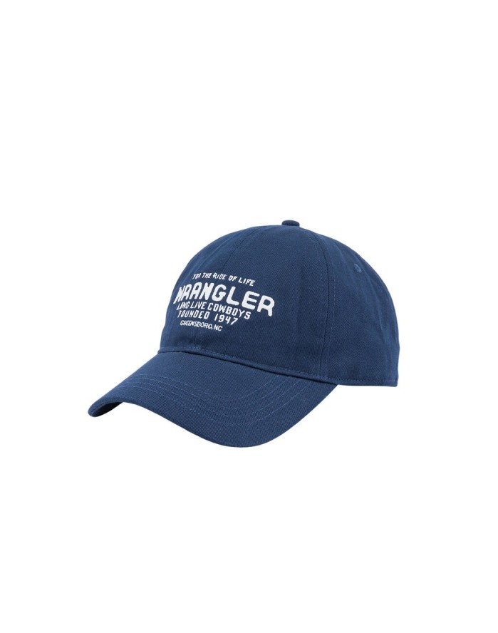 WRANGLER LOGO CAP MĘSKA CZAPKA Z DASZKIEM LOGO NAVY 112350674