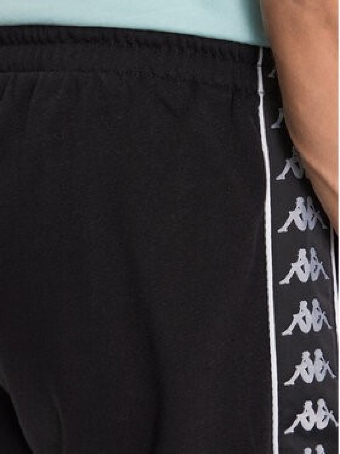 Kappa Spodnie dresowe 313014 Czarny Regular Fit