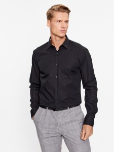 Hugo Koszula Koey 50500217 Czarny Slim Fit