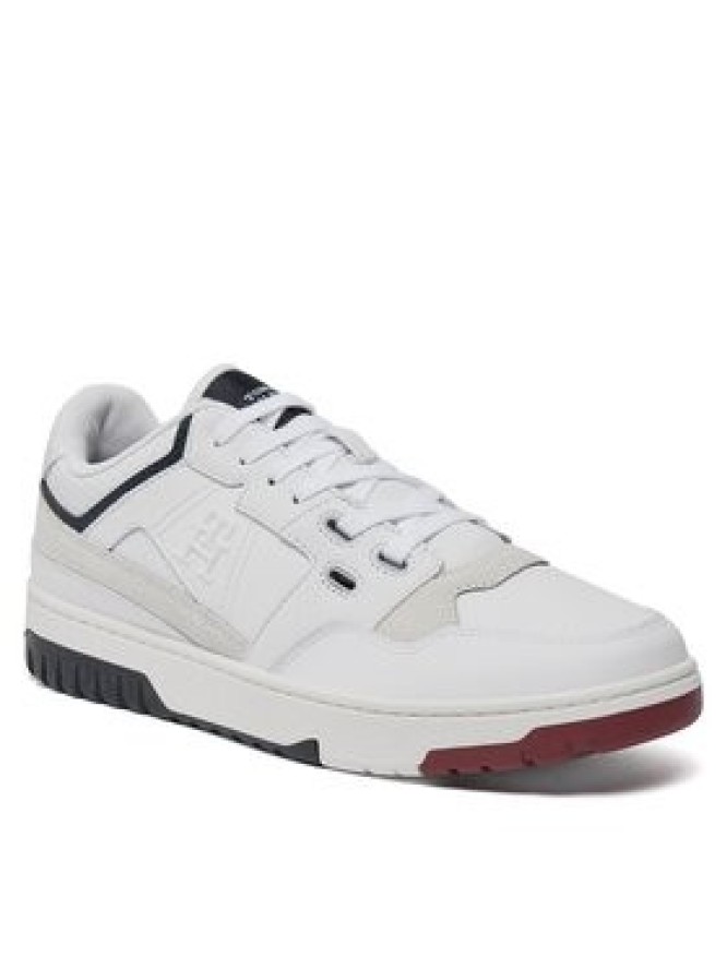 Tommy Hilfiger Sneakersy Th Basket Street Rwb FM0FM04970 Biały