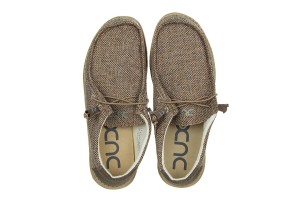 Półbuty HeyDude Wally Woven Tan 003286, Beżowy, Materiał