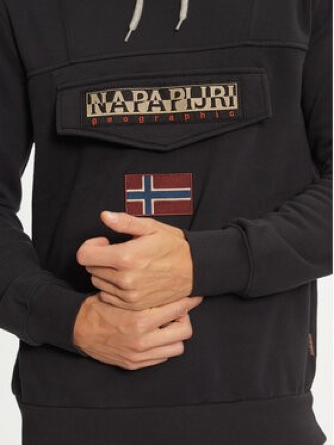 Napapijri Bluza Burgee NP0A4I9B Czarny Regular Fit