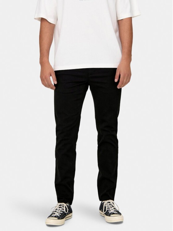 Only & Sons Chinosy Mark Luca 22028144 Czarny Slim Fit