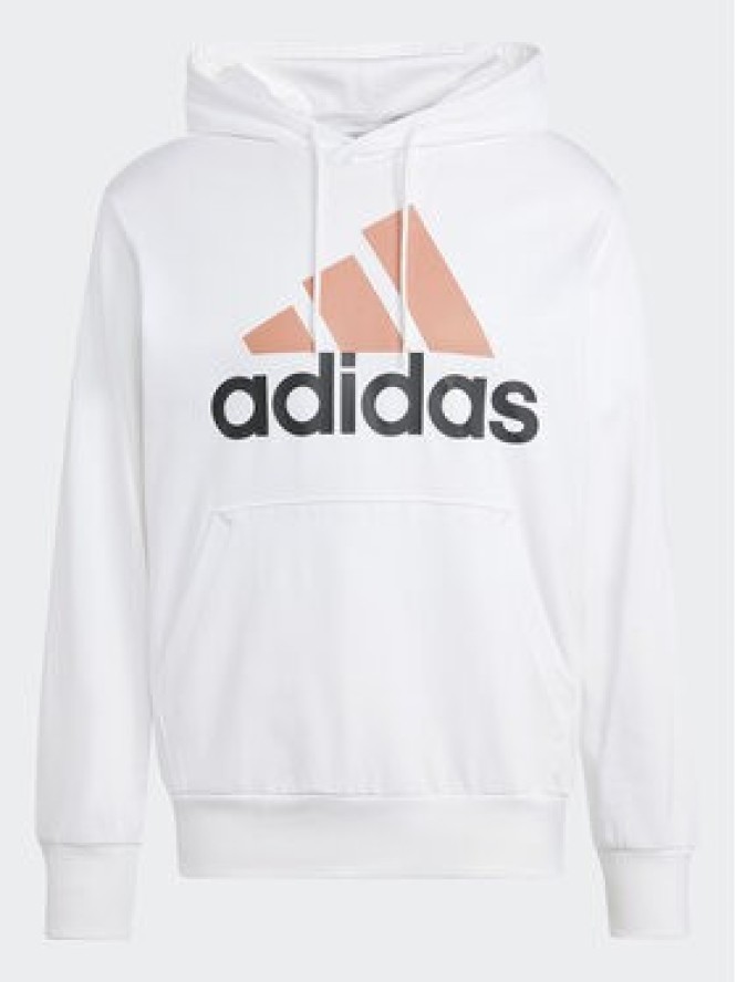 adidas Bluza Essentials Logo IJ8573 Biały Regular Fit