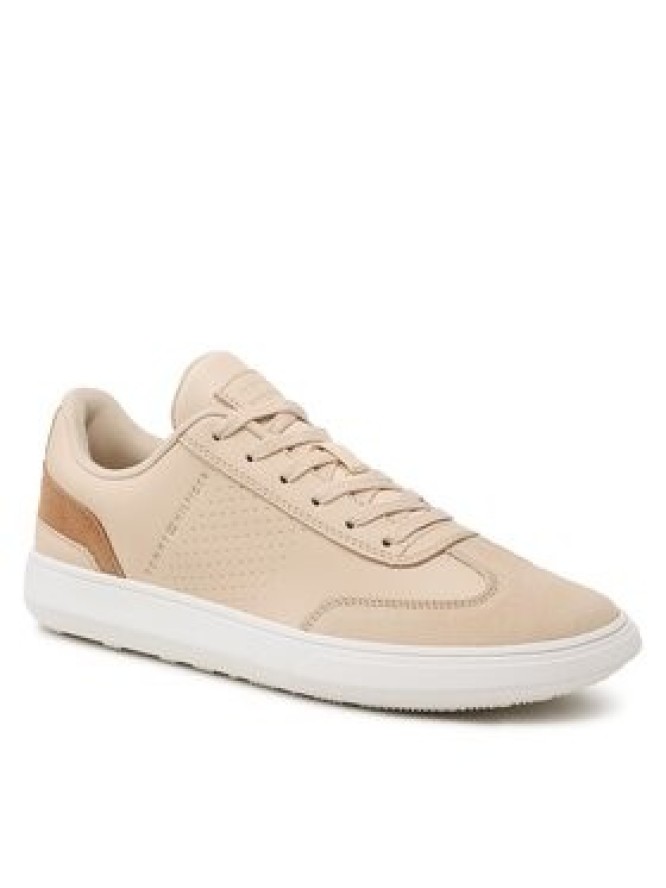 Tommy Hilfiger Sneakersy Corporate Seasonal Cup Leather FM0FM04491 Beżowy