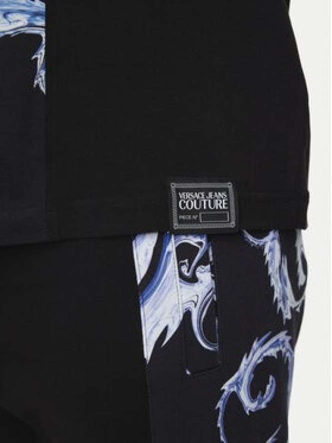 Versace Jeans Couture T-Shirt 77GAH612 JS388 Czarny Regular Fit