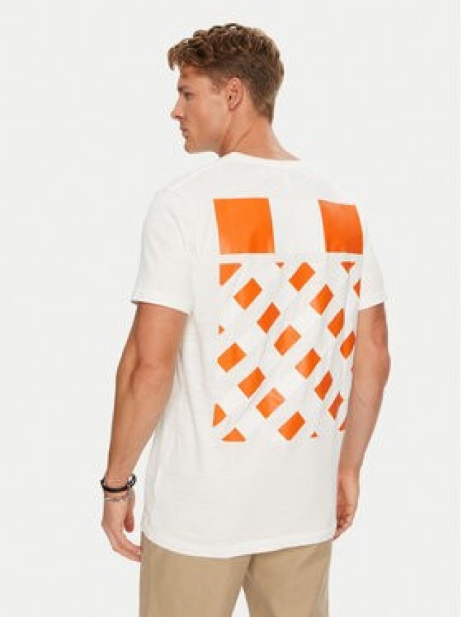 Off-White T-Shirt OMAA002G190010170188 Biały Regular Fit