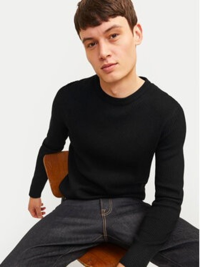 Jack&Jones Sweter Perfect 12257771 Czarny Regular Fit