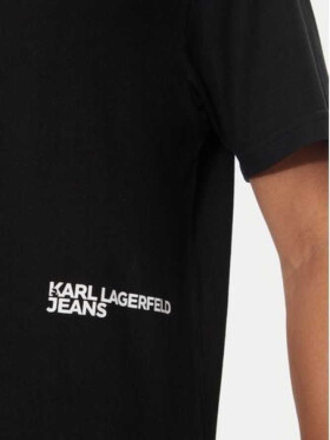 Karl Lagerfeld Jeans T-Shirt 245D1704 Czarny Regular Fit