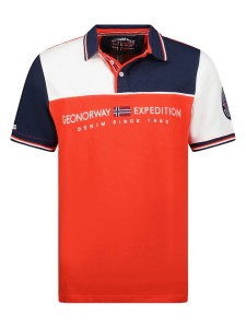 Geographical Norway Koszulka polo "Kondo" w kolorze czerwonym rozmiar: M