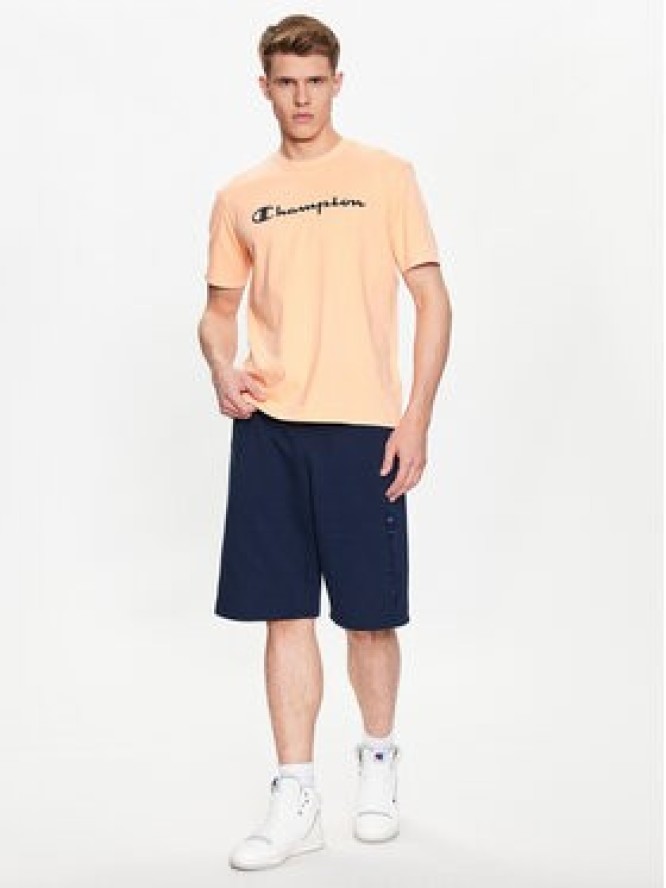 Champion T-Shirt 218604 Pomarańczowy Regular Fit