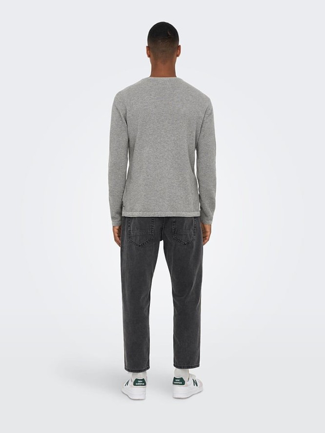 ONLY & SONS Sweter "Panter" w kolorze szarym rozmiar: XS