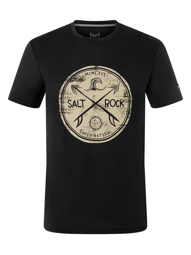 super.natural Koszulka "Salt&Rock" w kolorze czarnym rozmiar: XXL