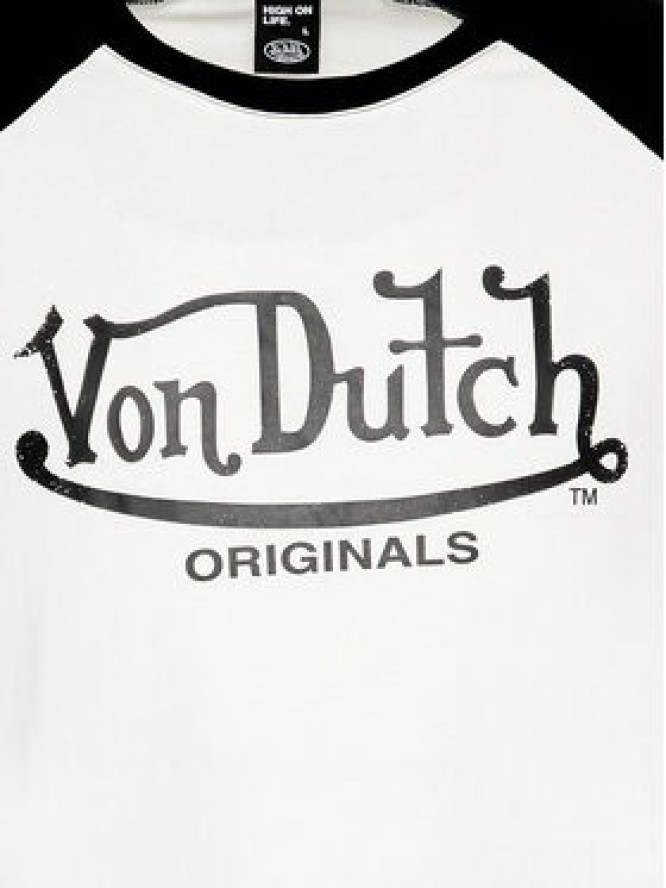 Von Dutch Longsleeve Lane 6 324 009 Biały Relaxed Fit