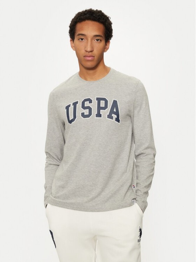 U.S. Polo Assn. Longsleeve MUP2184 Szary Regular Fit