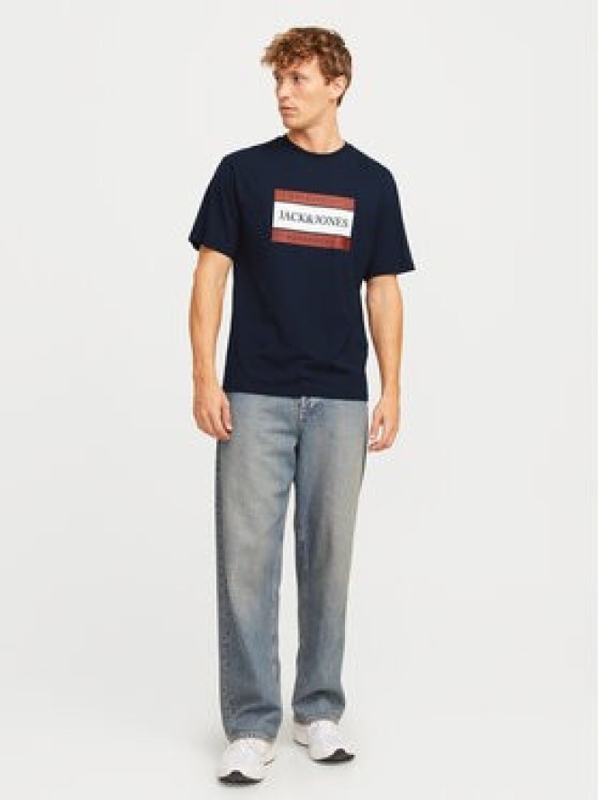 Jack&Jones T-Shirt Fredeiksberg 12262492 Granatowy Regular Fit