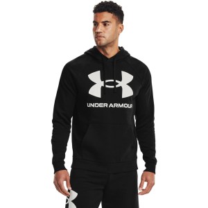 Bluza z kapturem Męska Under Armour Rival Fleece Big Logo Czarny