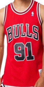 Koszulka do koszykówki Mitchell & Ness Chicago Bulls NBA Bulls Dennis Rodman