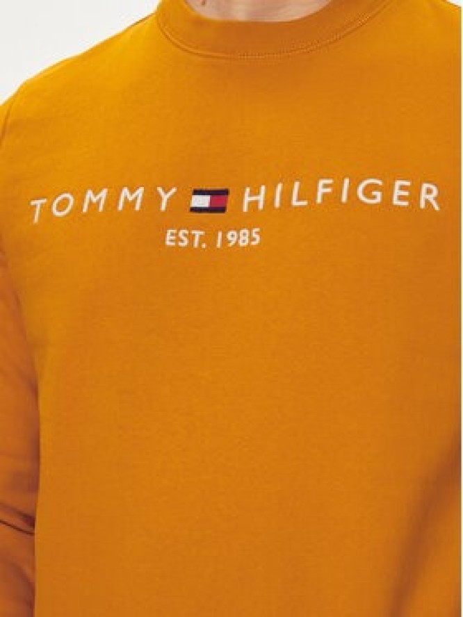 Tommy Hilfiger Bluza Logo MW0MW11596 Pomarańczowy Regular Fit