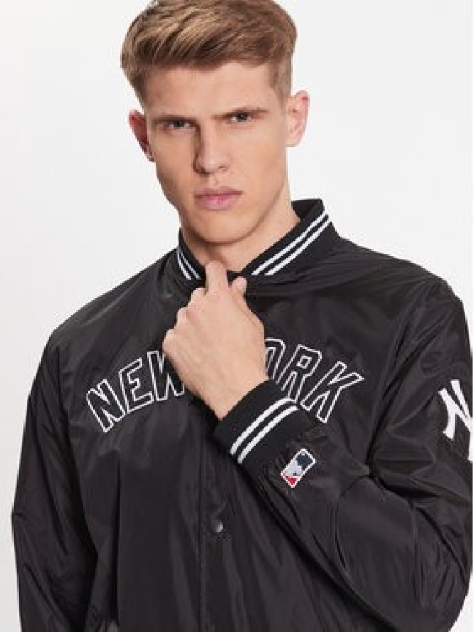 47 Brand Kurtka bomber New York Yankees Wordmark 47 Drift Track Jacket Czarny Regular Fit