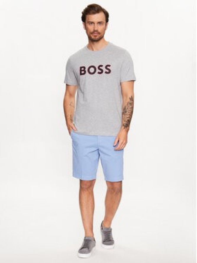 Boss T-Shirt 50488793 Szary Regular Fit