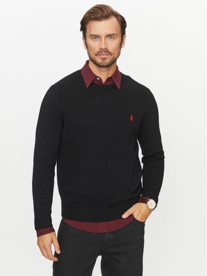 Polo Ralph Lauren Sweter 710810846020 Czarny Regular Fit