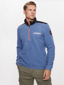 Napapijri Polar T-Anderby NP0A4HHR Niebieski Regular Fit