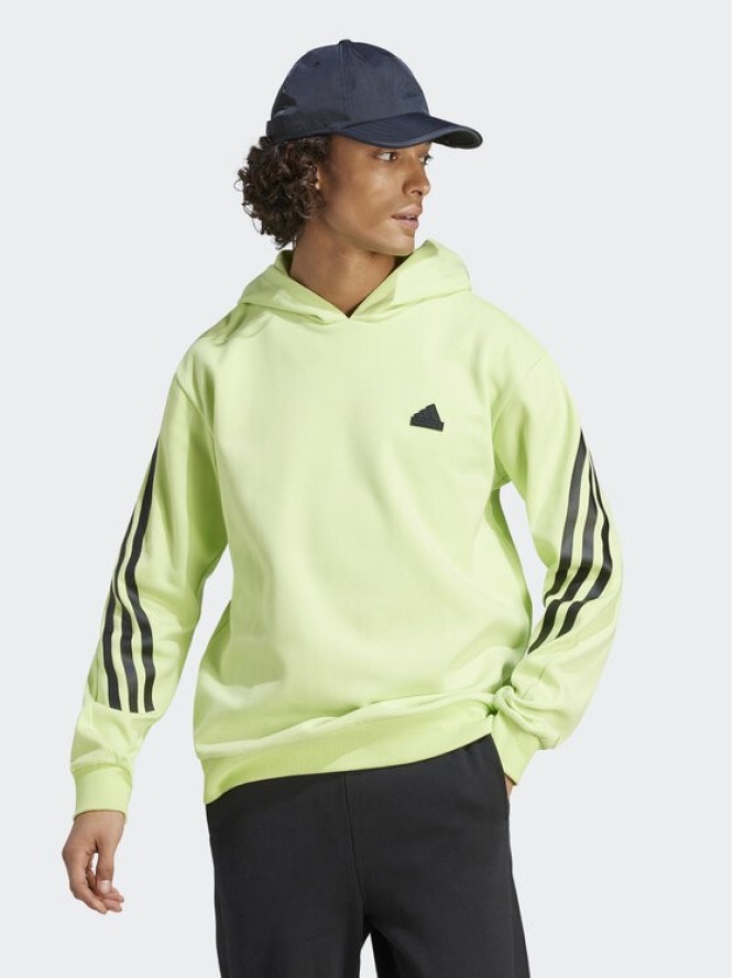 adidas Bluza Future Icons 3-Stripes Hoodie IJ8866 Zielony Regular Fit