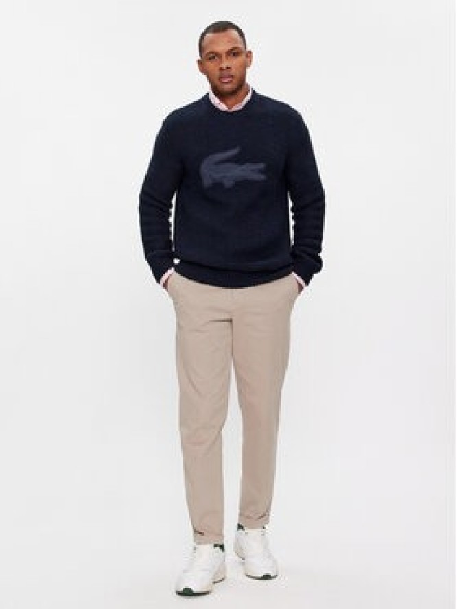 Lacoste Sweter AH0813 Czarny Regular Fit