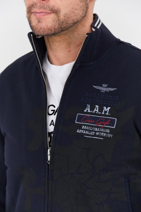 AERONAUTICA MILITARE Granatowa bluza Felpa