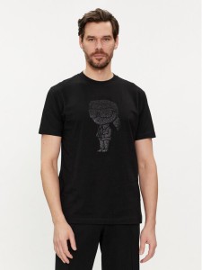 KARL LAGERFELD T-Shirt 755425 542241 Czarny Regular Fit