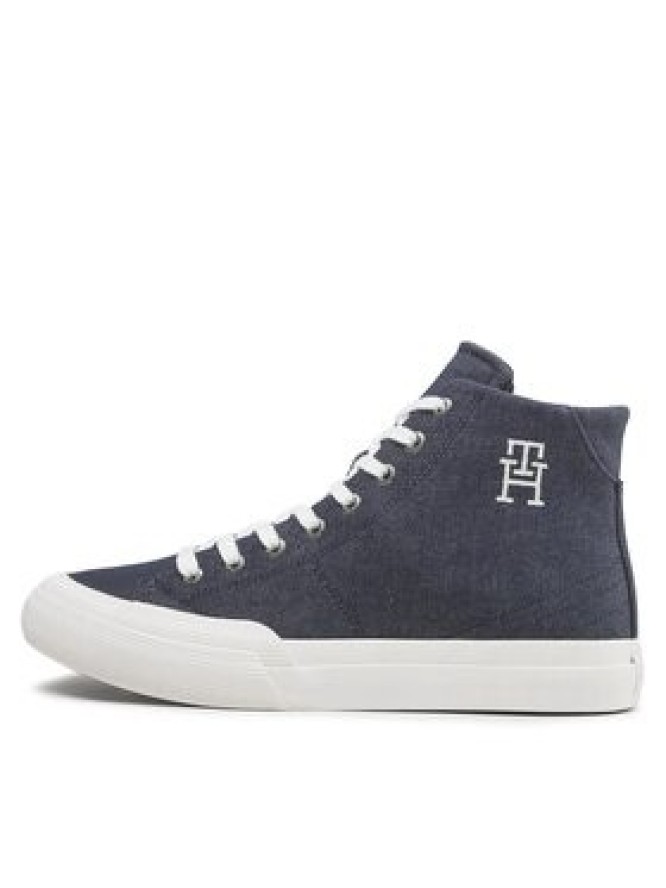 Tommy Hilfiger Sneakersy Th Hi Vulc Premium FM0FM04542 Granatowy