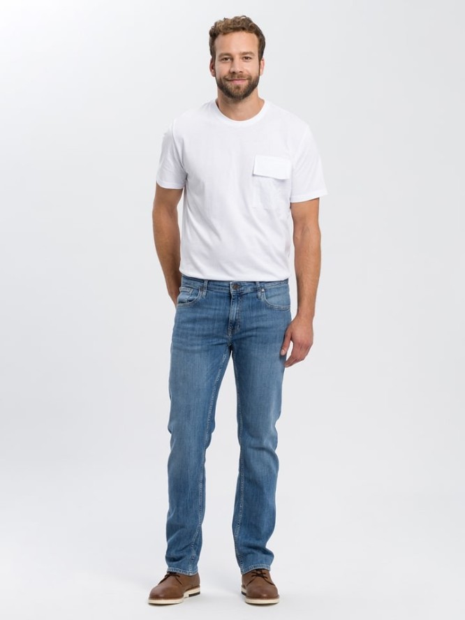Cross Jeans Dżinsy - Regular fit - w kolorze niebieskim rozmiar: W42/L32