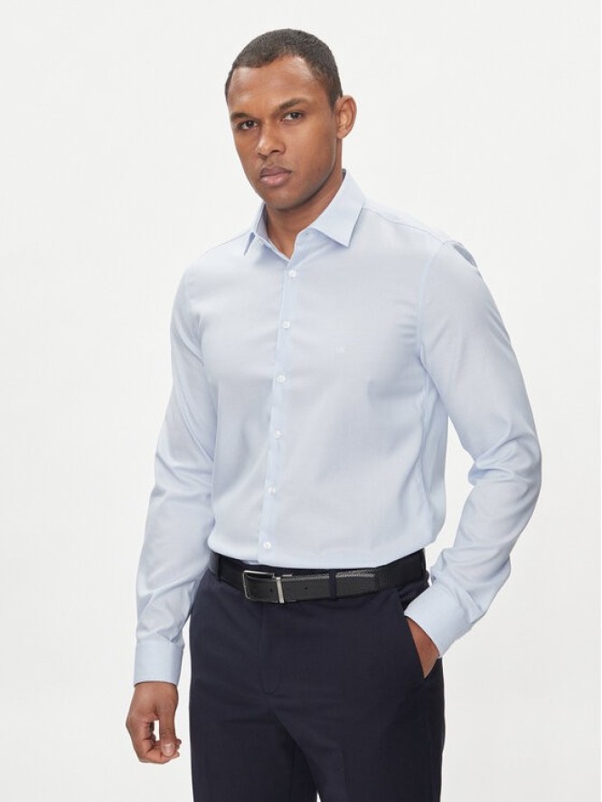 Calvin Klein Koszula K10K112588 Błękitny Slim Fit