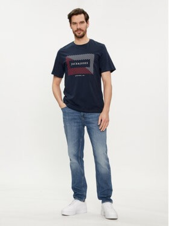 Jack&Jones T-Shirt Cyrus 12247810 Granatowy Standard Fit