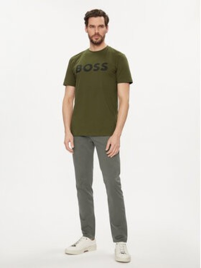 Boss T-Shirt Thinking 1 50481923 Zielony Regular Fit