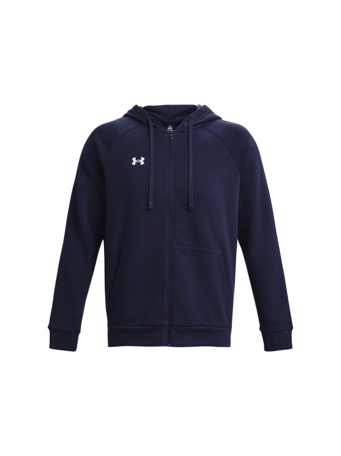 Bluza dresowa męska Under Armour UA Rival Fleece Fz Hoodie - granatowa