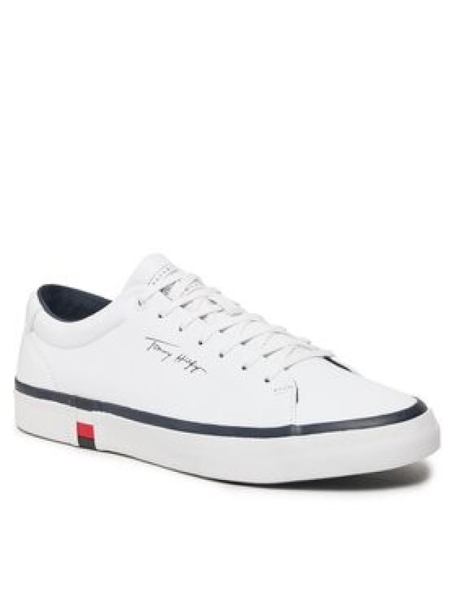 Tommy Hilfiger Sneakersy Modern Vulc Corporate Leather FM0FM04922 Biały