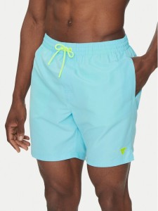 Guess Szorty kąpielowe F4GT03 WG282 Błękitny Regular Fit