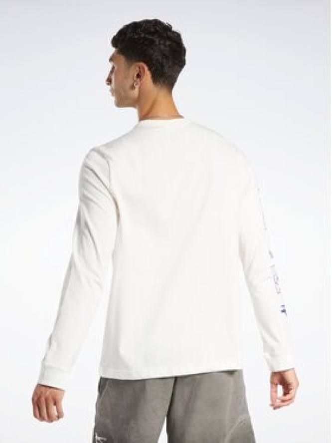 Reebok Longsleeve Basketball All Are Welcome Here HN5806 Biały Relaxed Fit