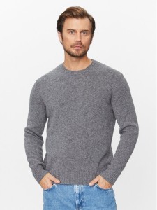 United Colors Of Benetton Sweter 103MK1N24 Szary Regular Fit