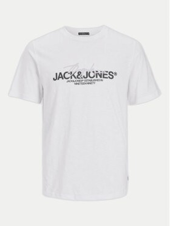 Jack&Jones T-Shirt Joraruba 12255452 Biały Standard Fit