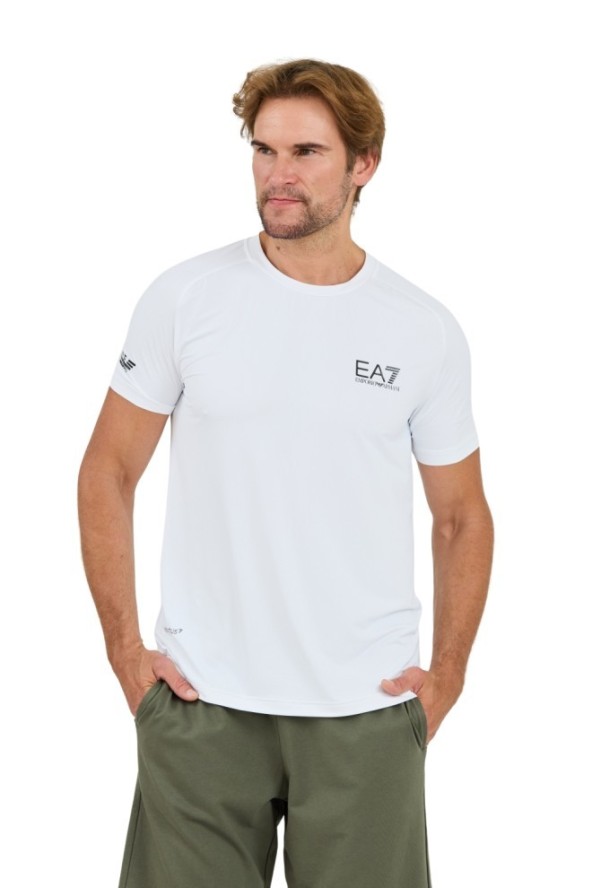 EA7 Biały t-shirt Ventus 7