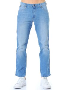 WRANGLER TEXAS STRETCH MĘSKIE SPODNIE JEANSOWE TROPICAL WIND W121EH75U