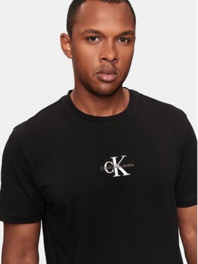 Calvin Klein Jeans T-Shirt Monologo J30J325649 Czarny Regular Fit