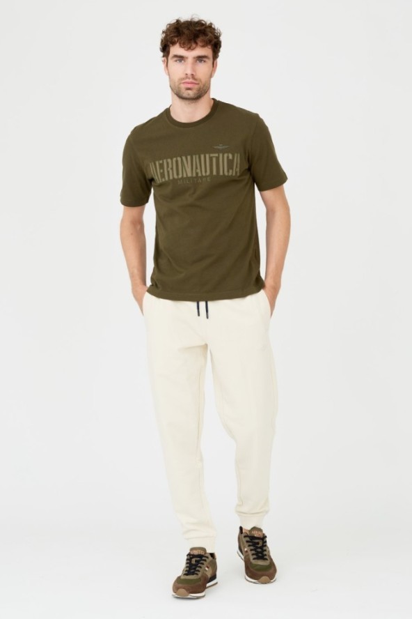 AERONAUTICA MILITARE Zielony t-shirt