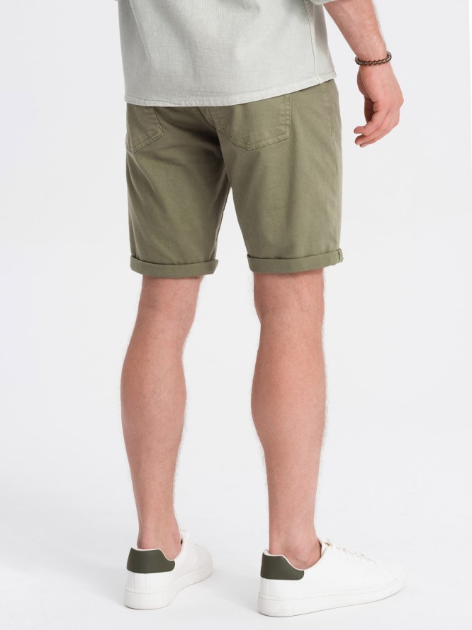 Szorty męskie CHINO - khaki V14 OM-SRDS-0103 - L