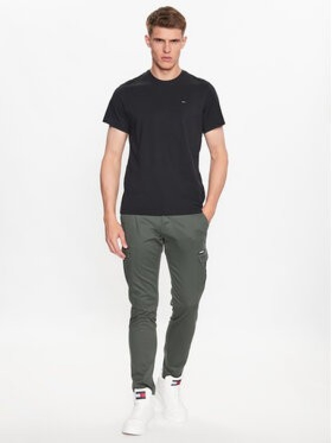 Tommy Jeans Spodnie materiałowe DM0DM14484 Zielony Slim Fit