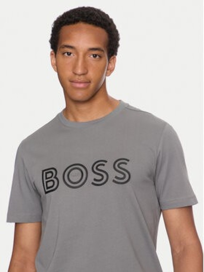 Boss T-Shirt 50519358 Szary Regular Fit